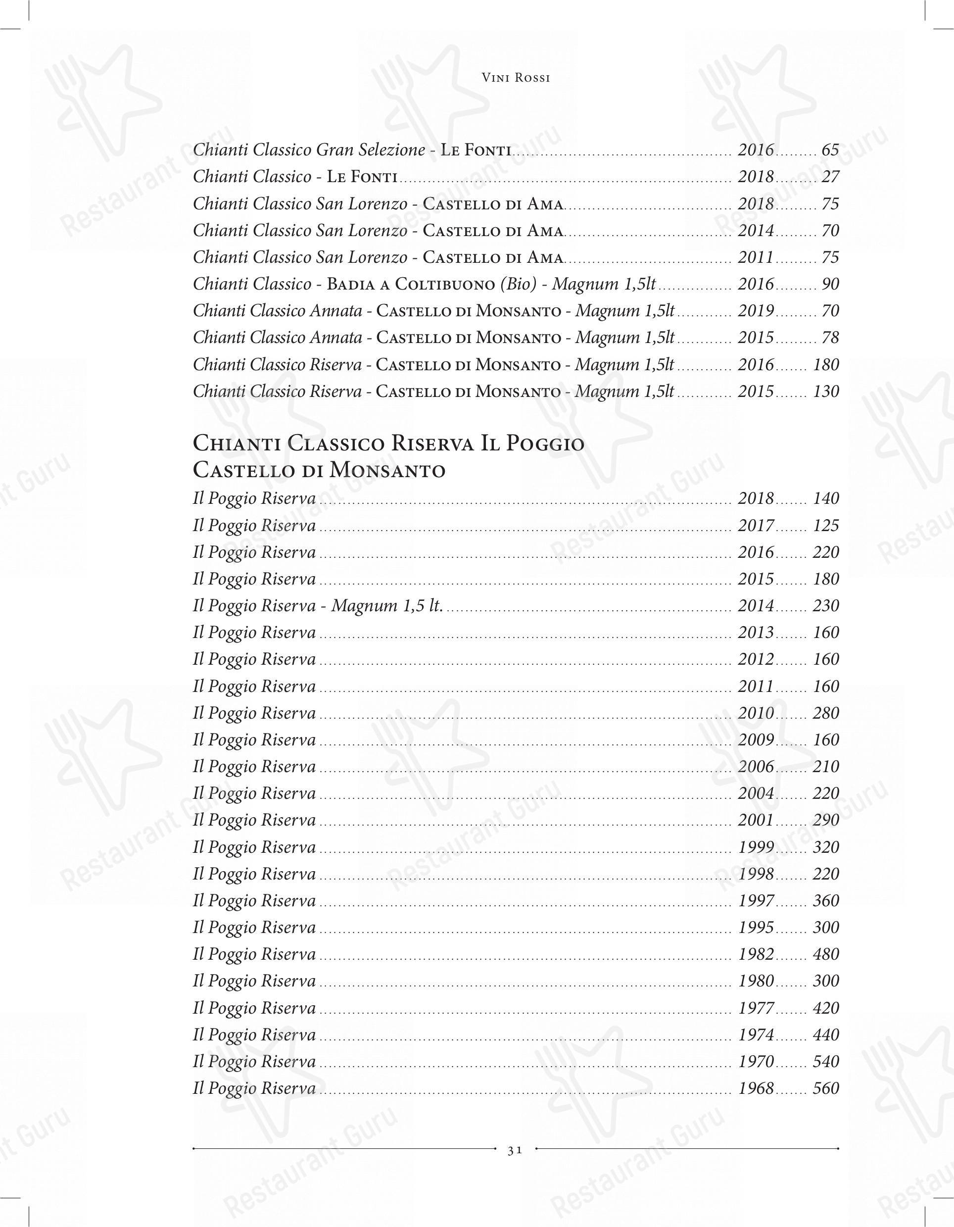 Коктейльная карта per Emma pizzeria