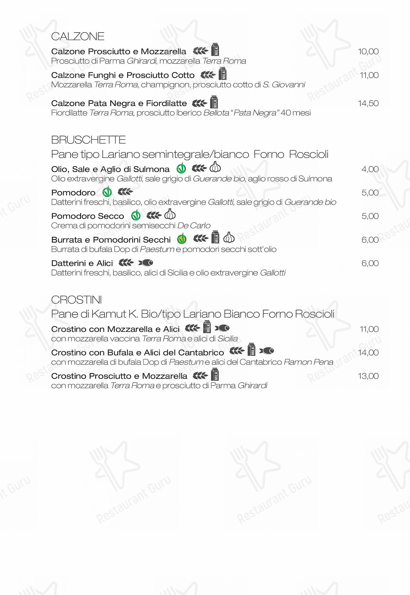 Drink menu per Emma in Roma