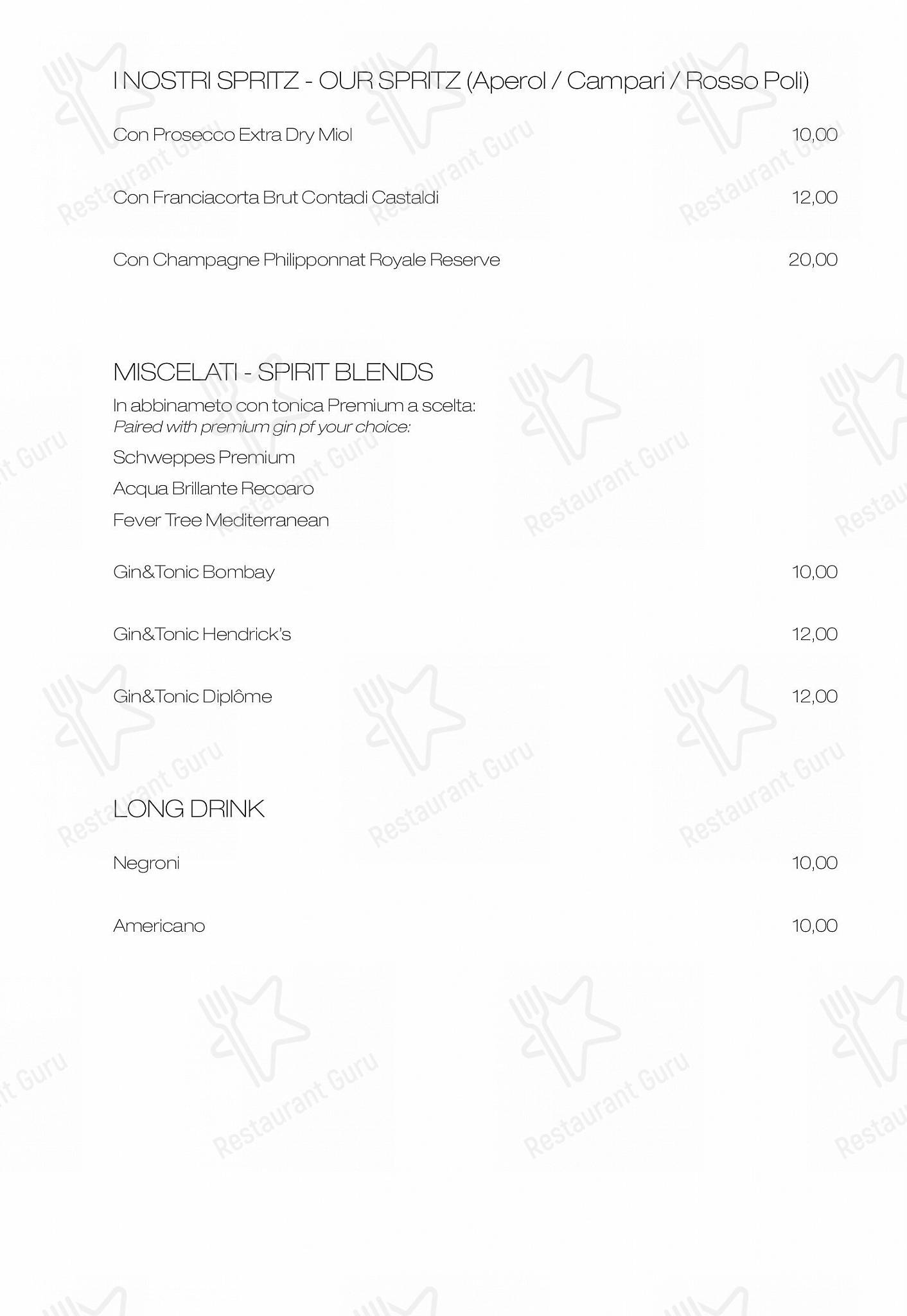 Menu di Emma - Drink menu