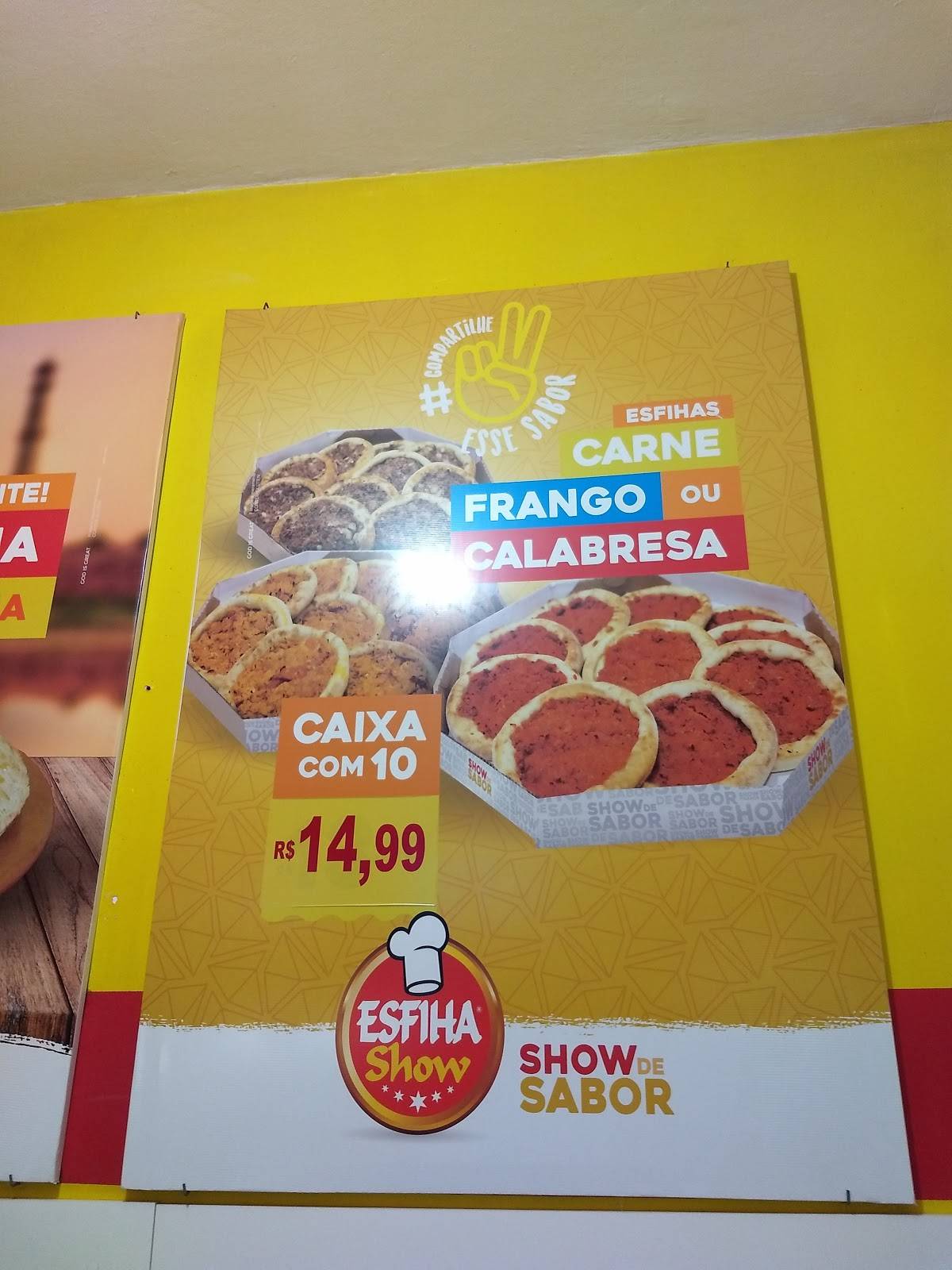 Esfiha Show Capão Bonito cardápio