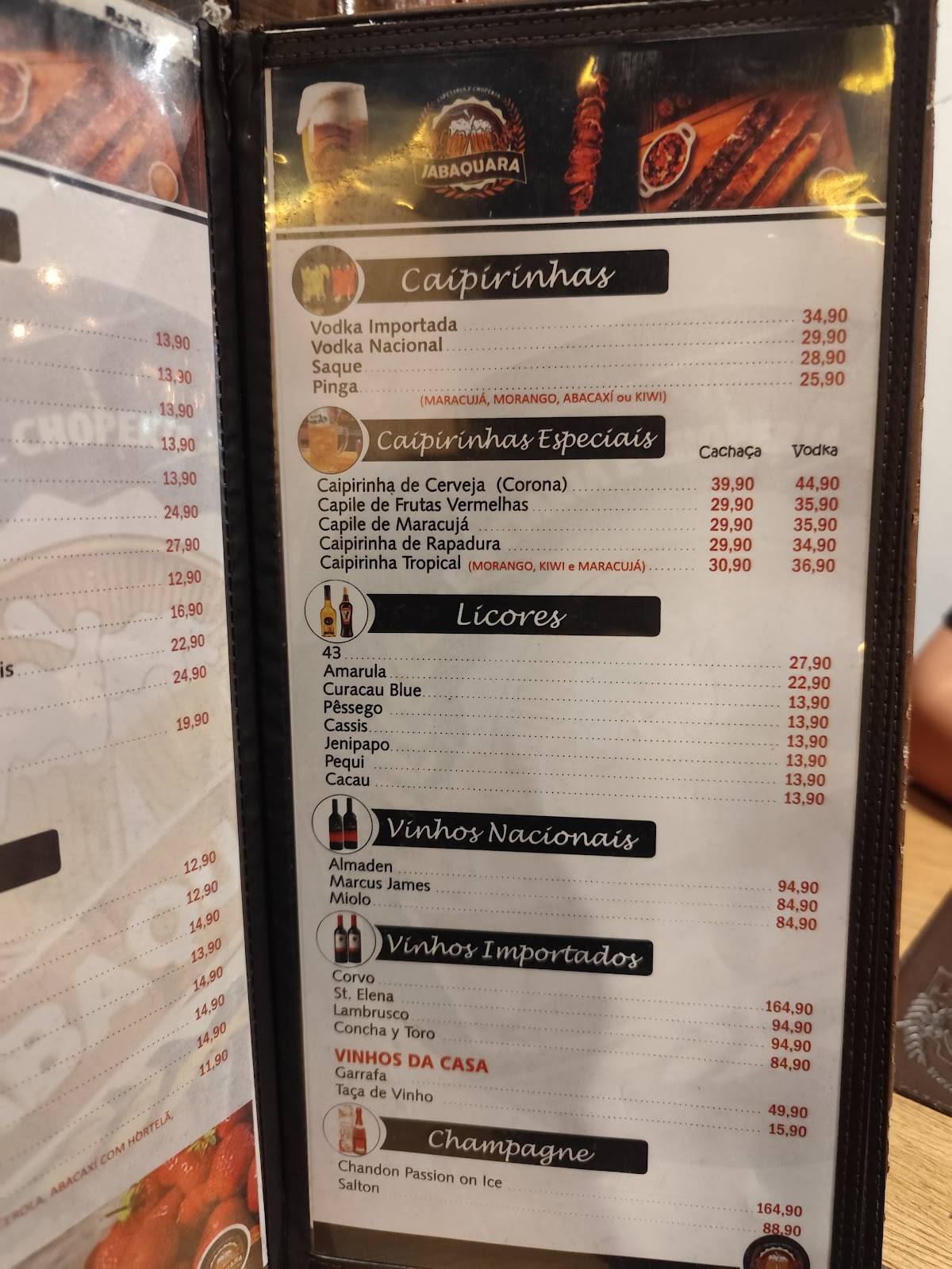 Espetaria e Choperia Jabaquara cardápio