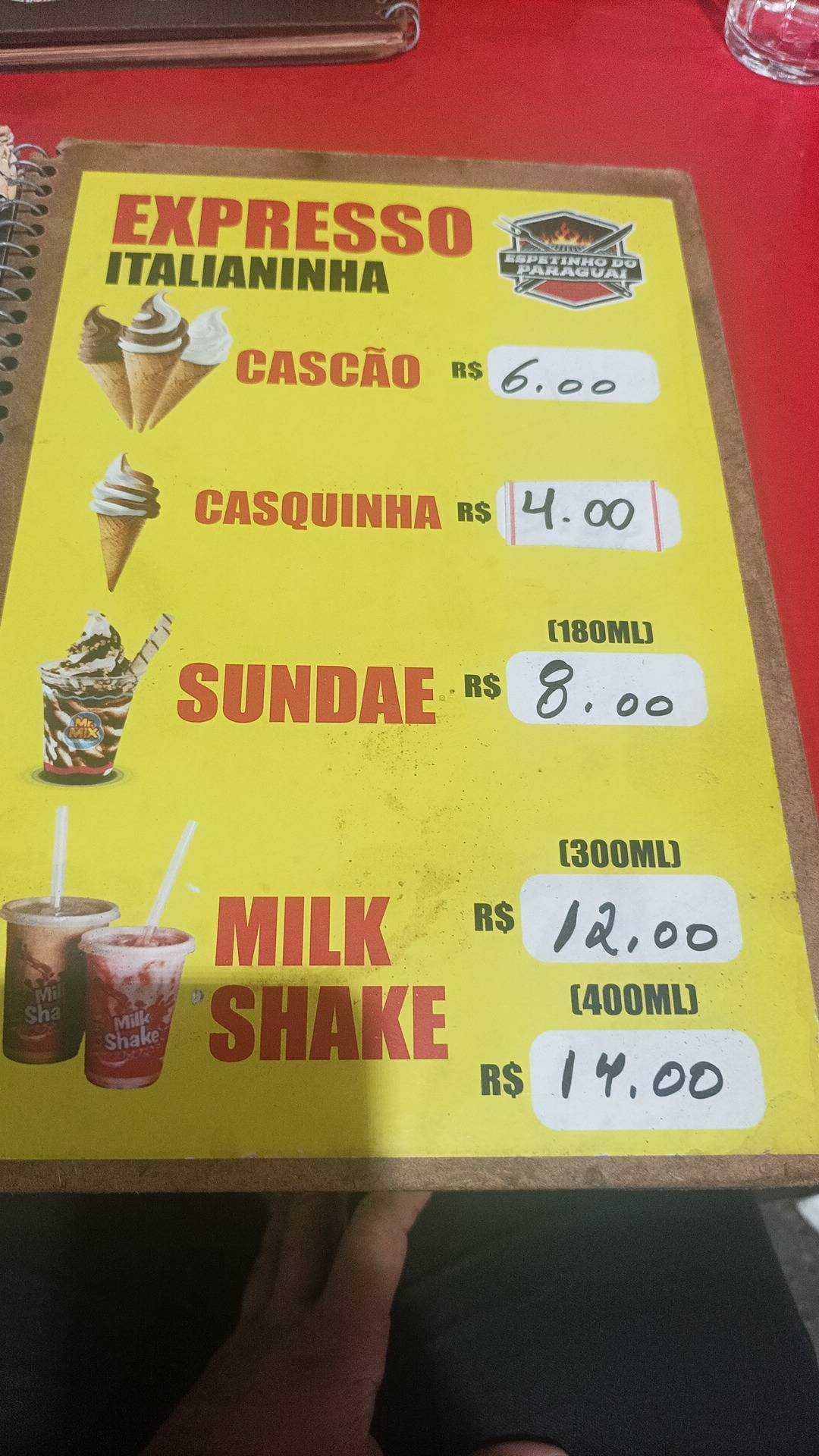 Espetinho Do Paraguai cardápio