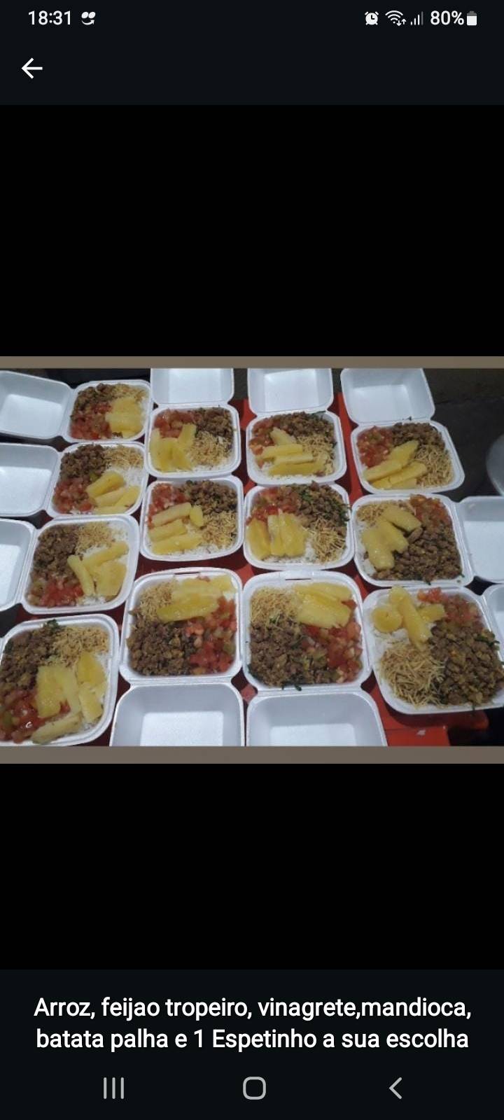 Espetinho da Rotatória cardápio