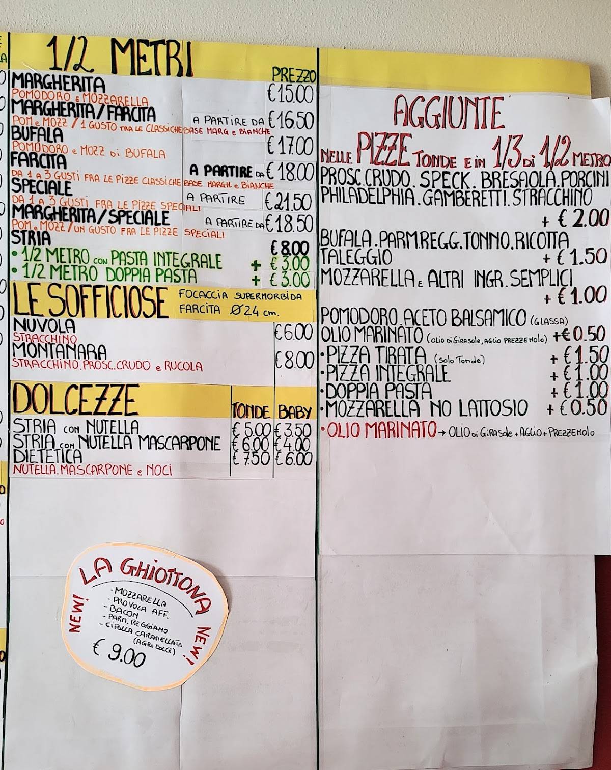 Menu di FAMILY PIZZA 