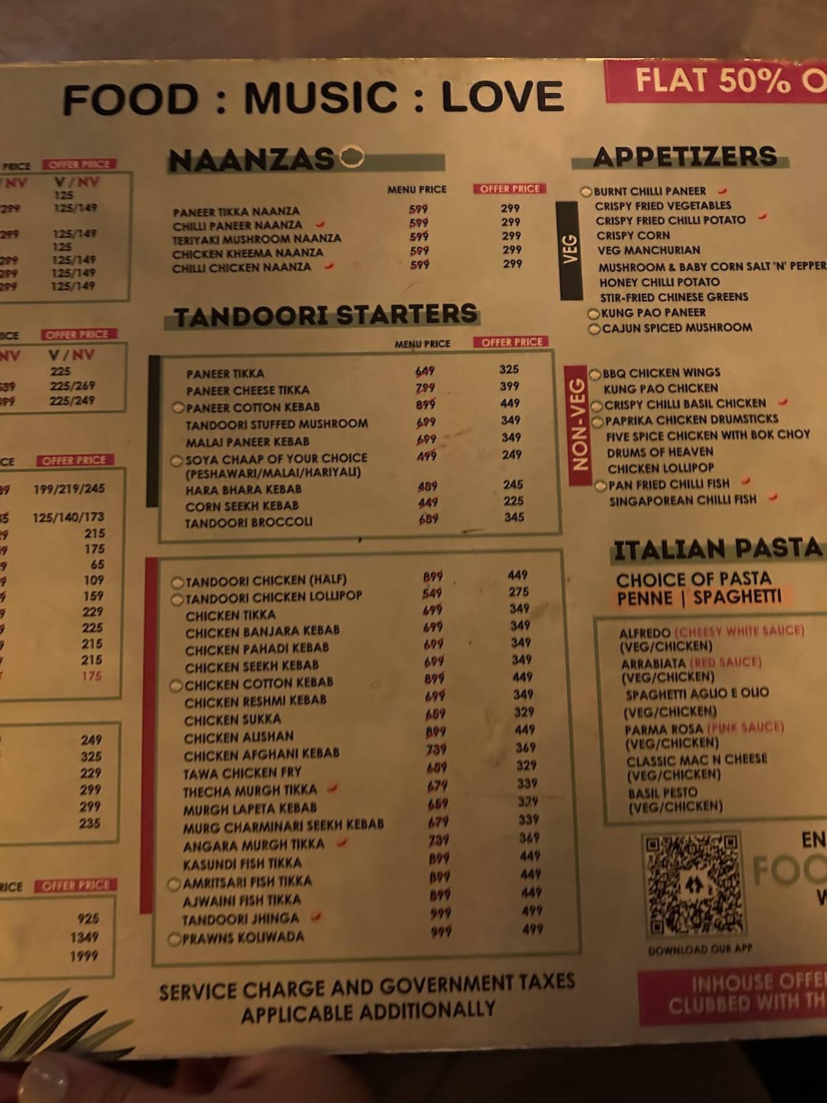 FML- Food Music Love (Kalyani Nagar) menu
