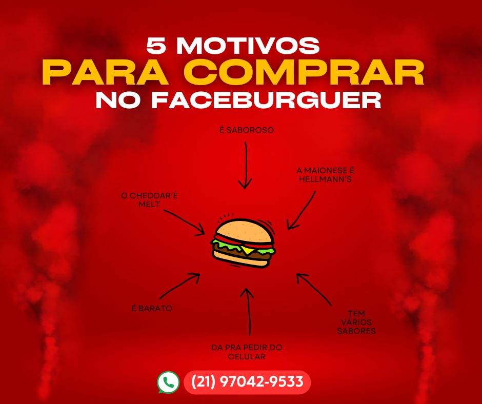 Faceburguer Lanches cardápio