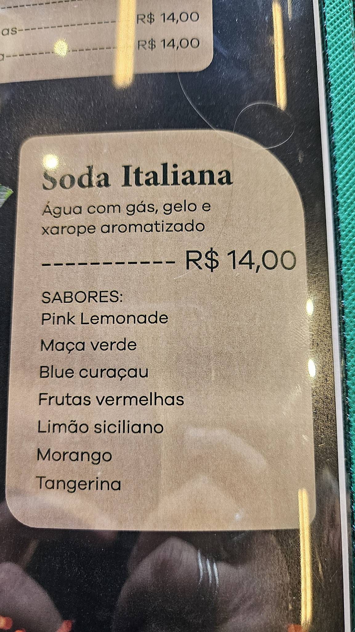Famiglia Cantin du Paulista - Café, Bar, Restaurante e Pizzaria cardápio