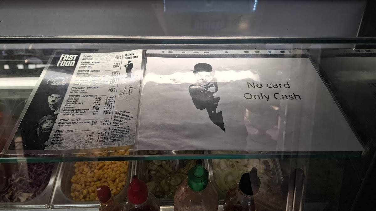 Menu di Fast Food Charlie Chaplin 