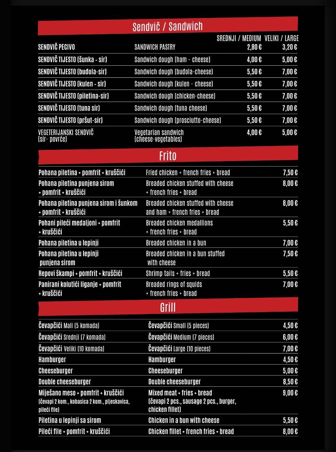 Menu di Fast Food Ketchup 