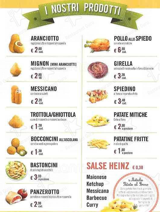 Menu di Girarrosti Santa Rita 