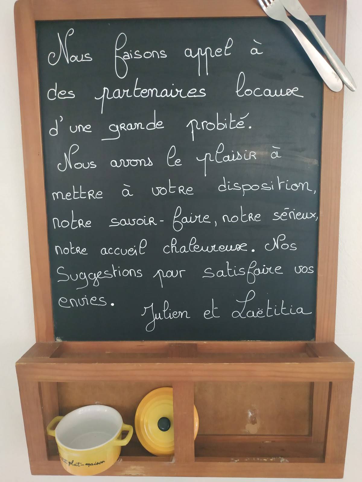 Menu de Restaurant Le Patio