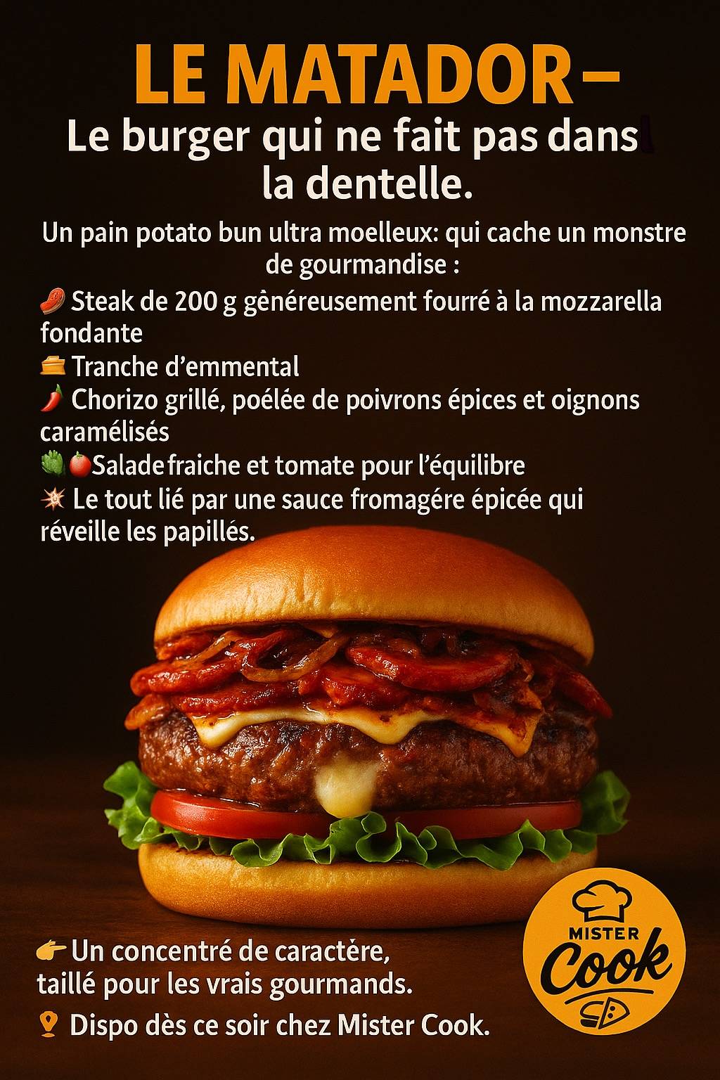 Menu de Mister Cook Fecamp
