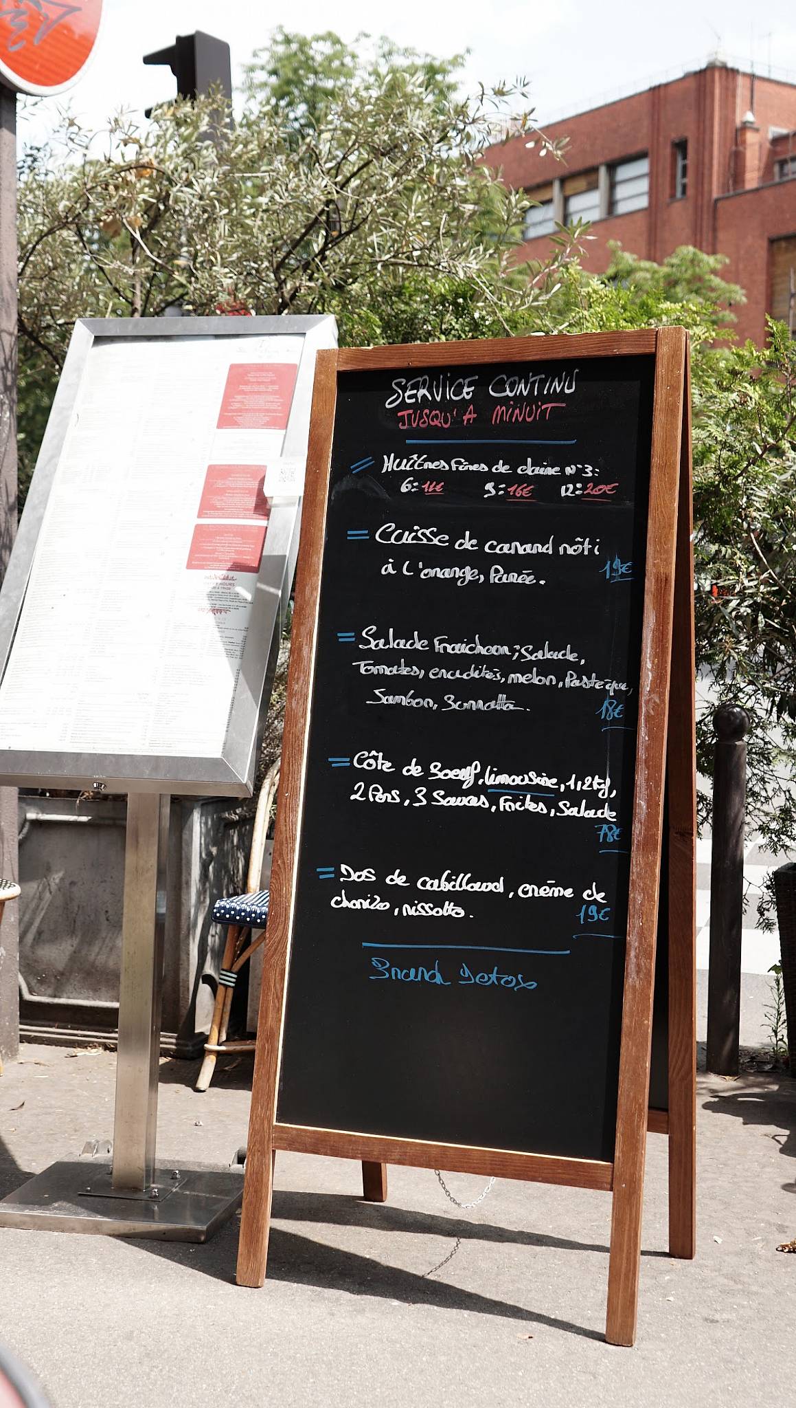 Menu de Félicie