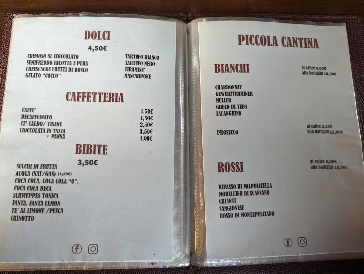 Menu di Birreria Club Weizen Ferrara 