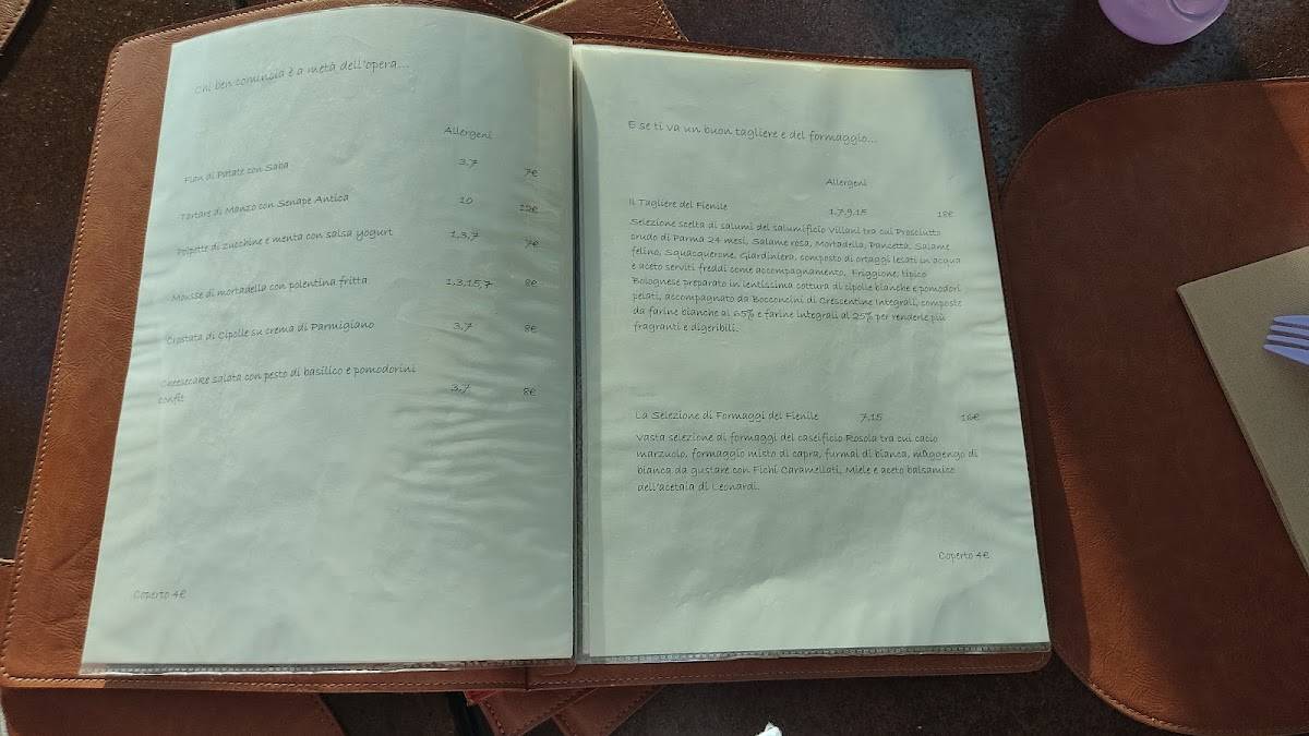 Menu di Fienile 12 