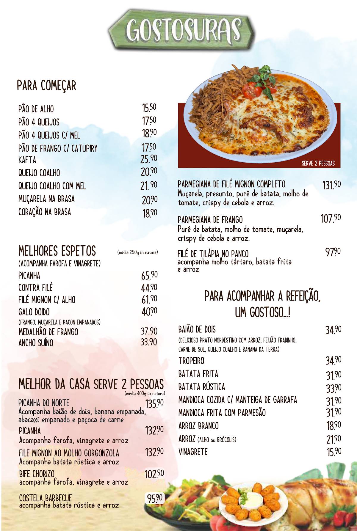 Restaurante Filé Fleming cardápio