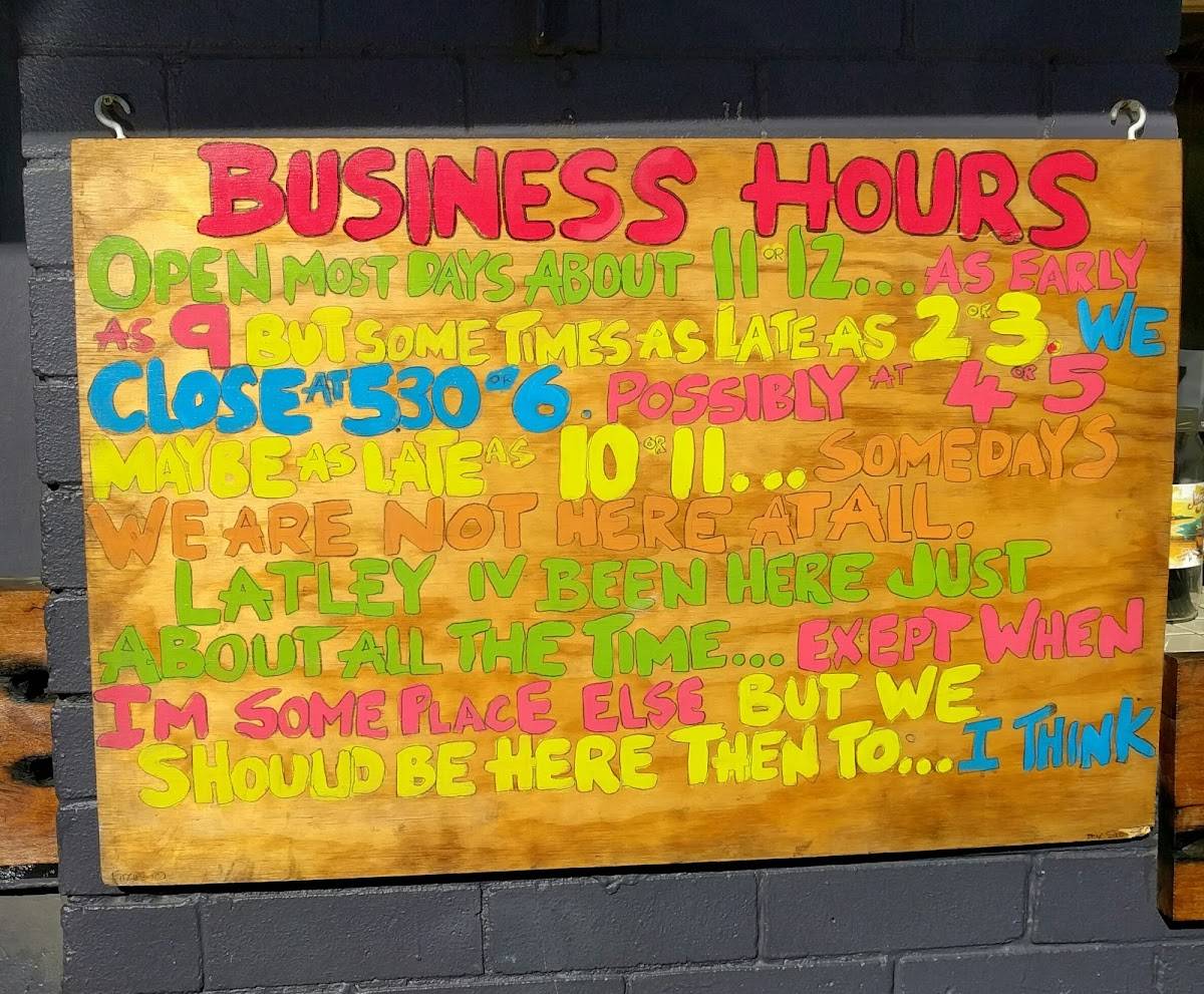 Menu at Fitzies Fish and Chips restaurant, Brooklyn