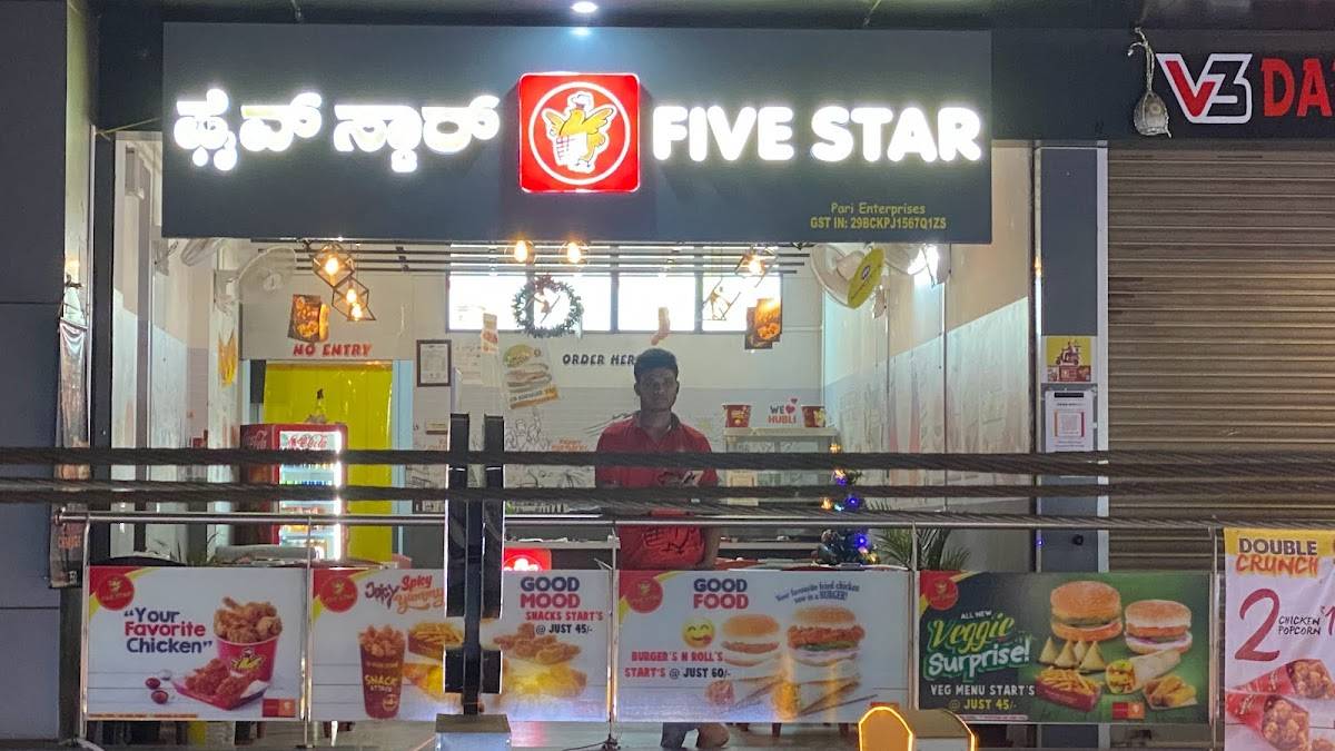 Five Star menu