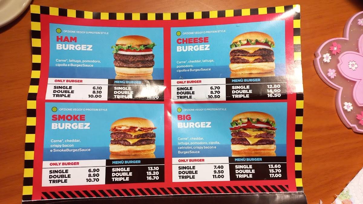 Menu di Burgez 