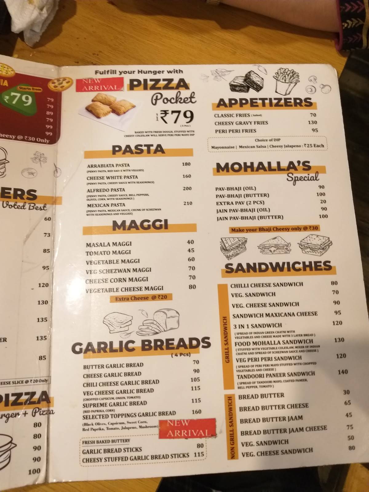 Food mohalla menu