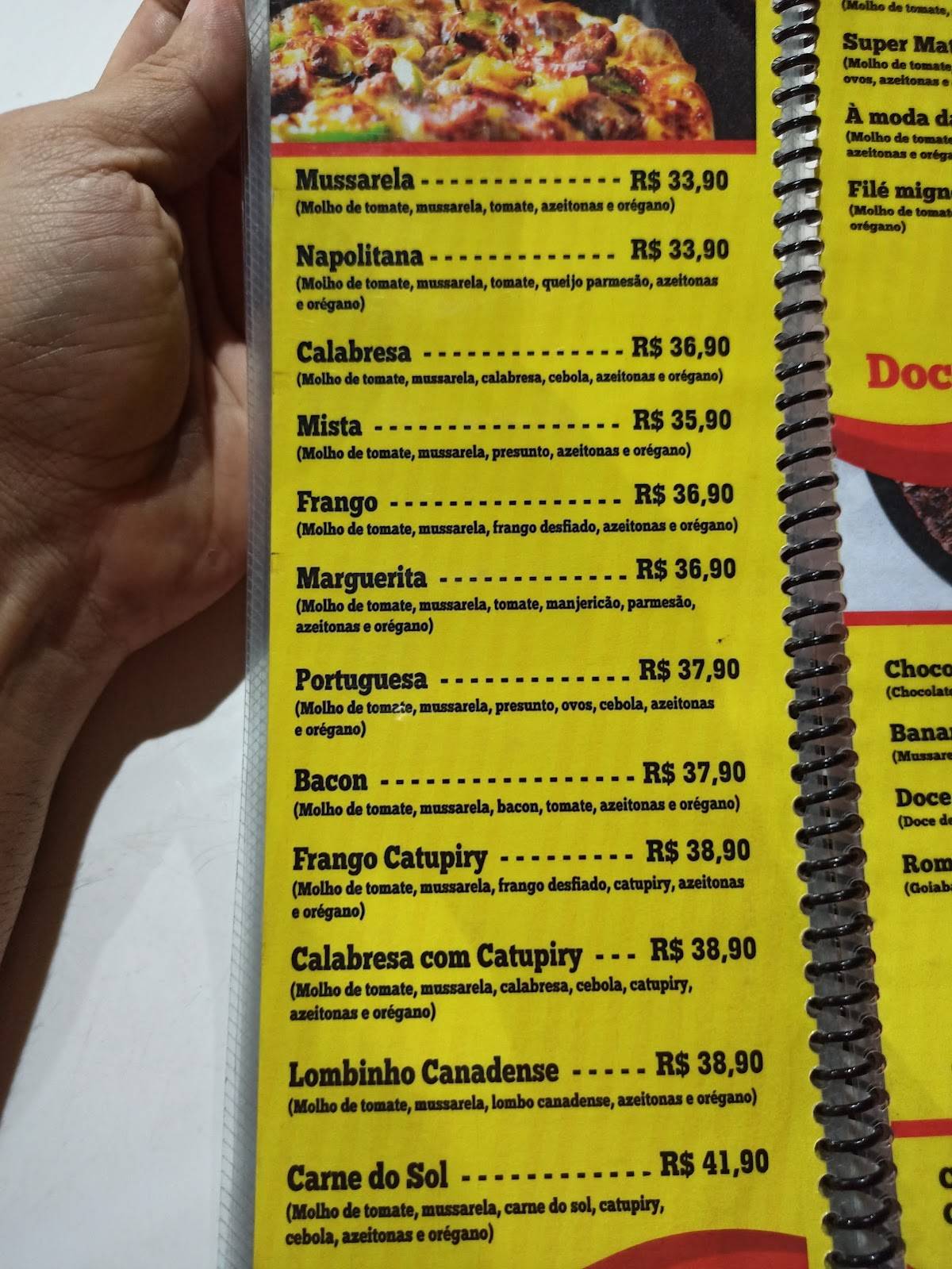 Mateus Lanches cardápio
