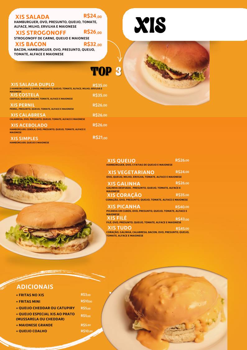 Free Way Lanches cardápio