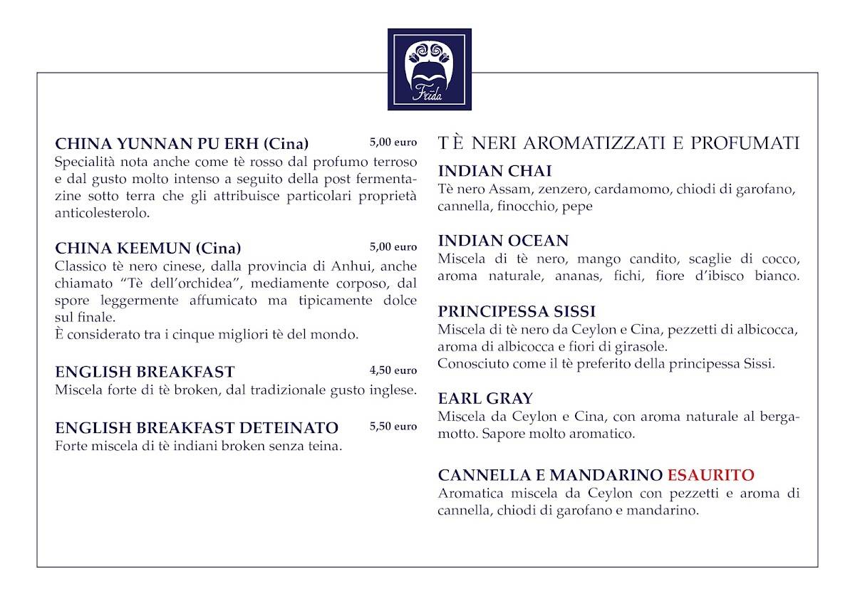Menu di Frida Pasticceria 