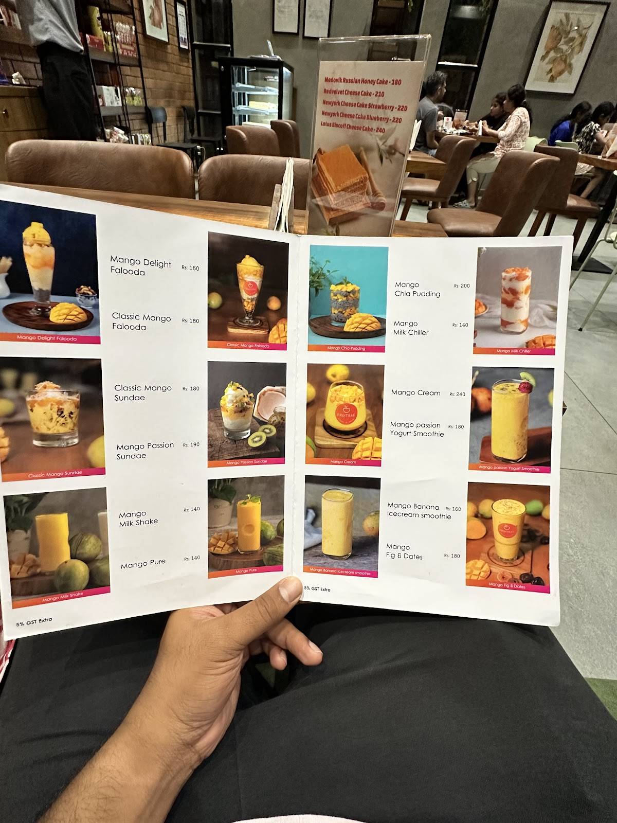 Fruitbae Kodungallur menu