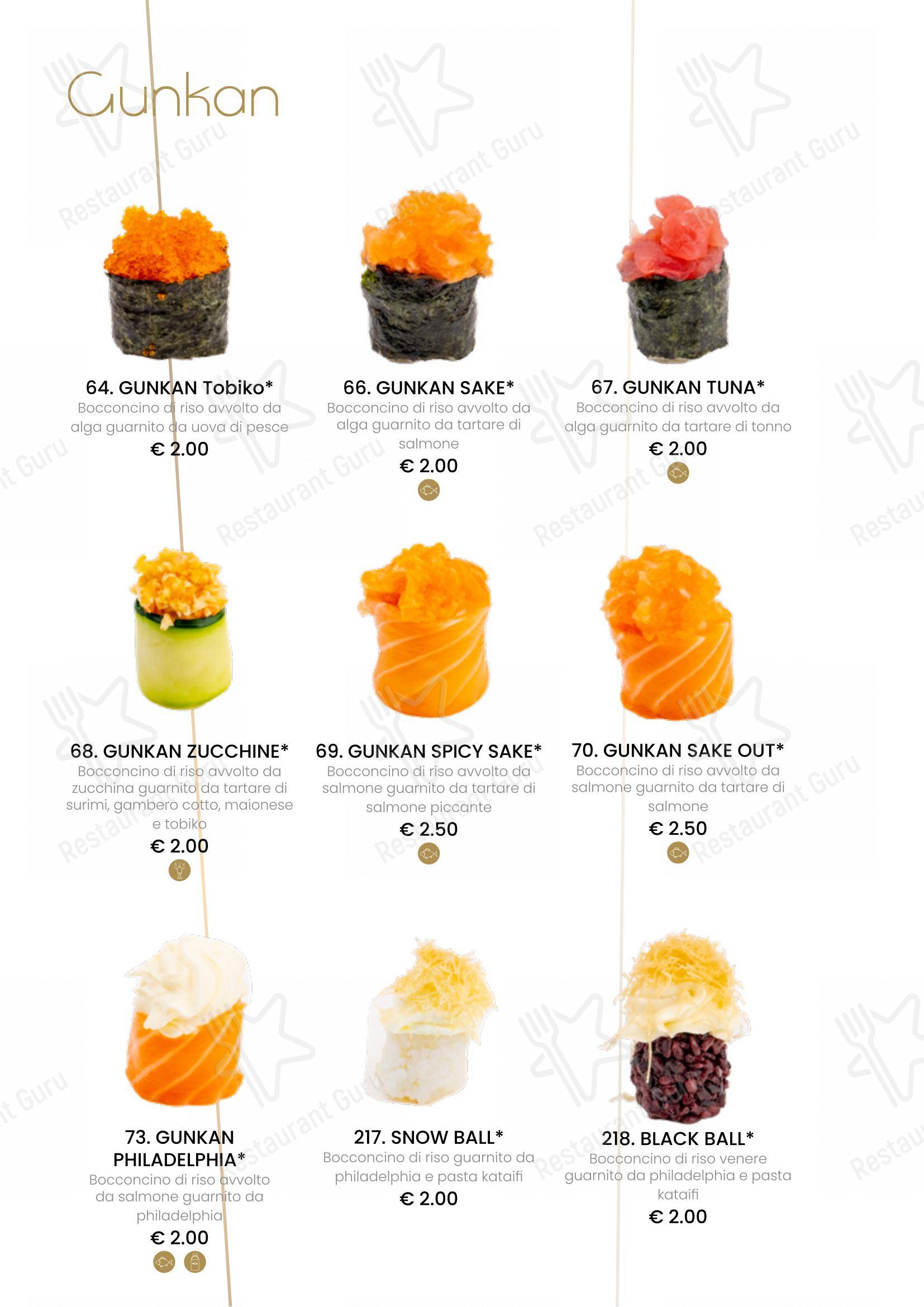 Основное меню per Ristorante Fuji Sushi ristorante