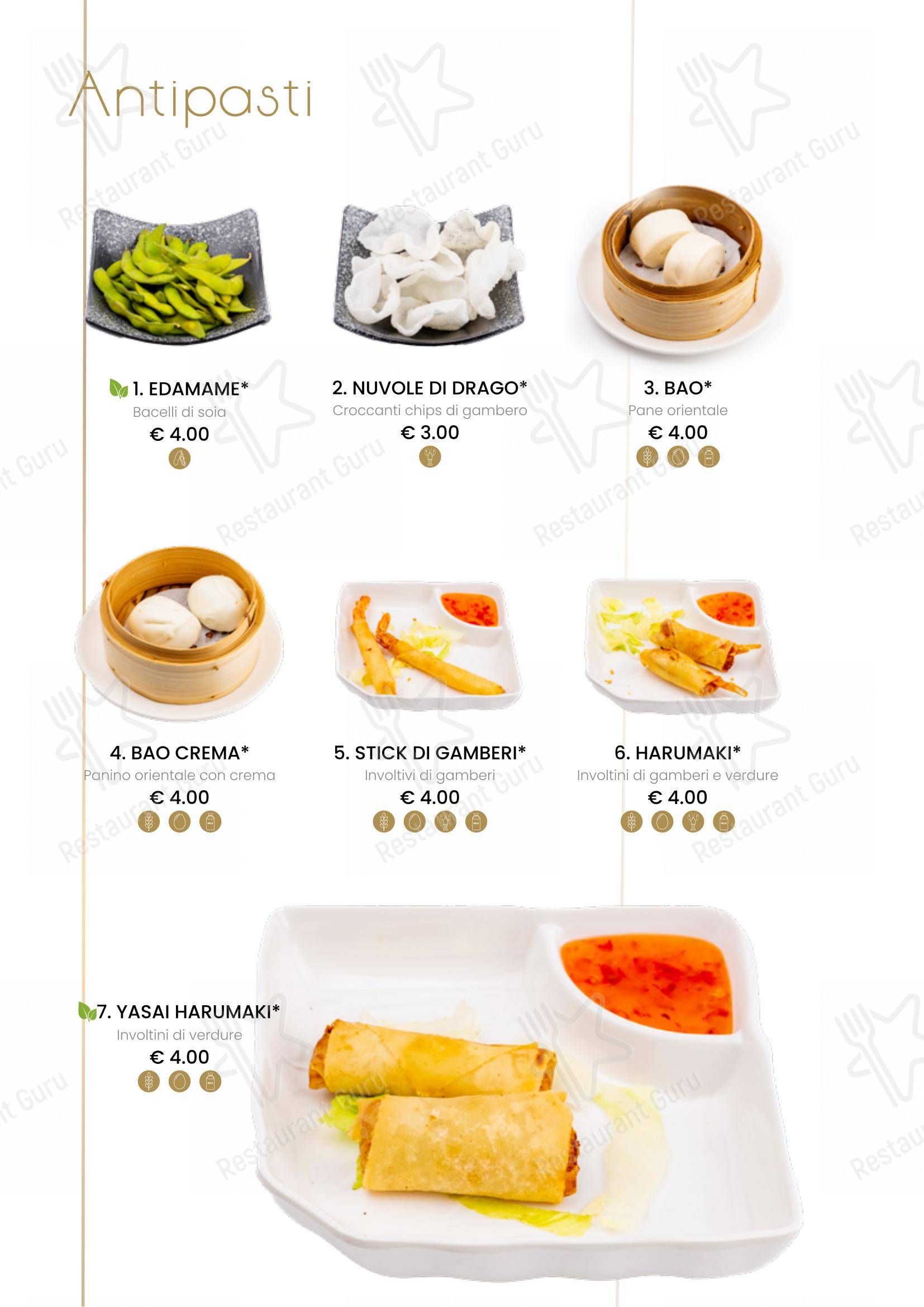 Основное меню per Ristorante Fuji Sushi in Vercelli