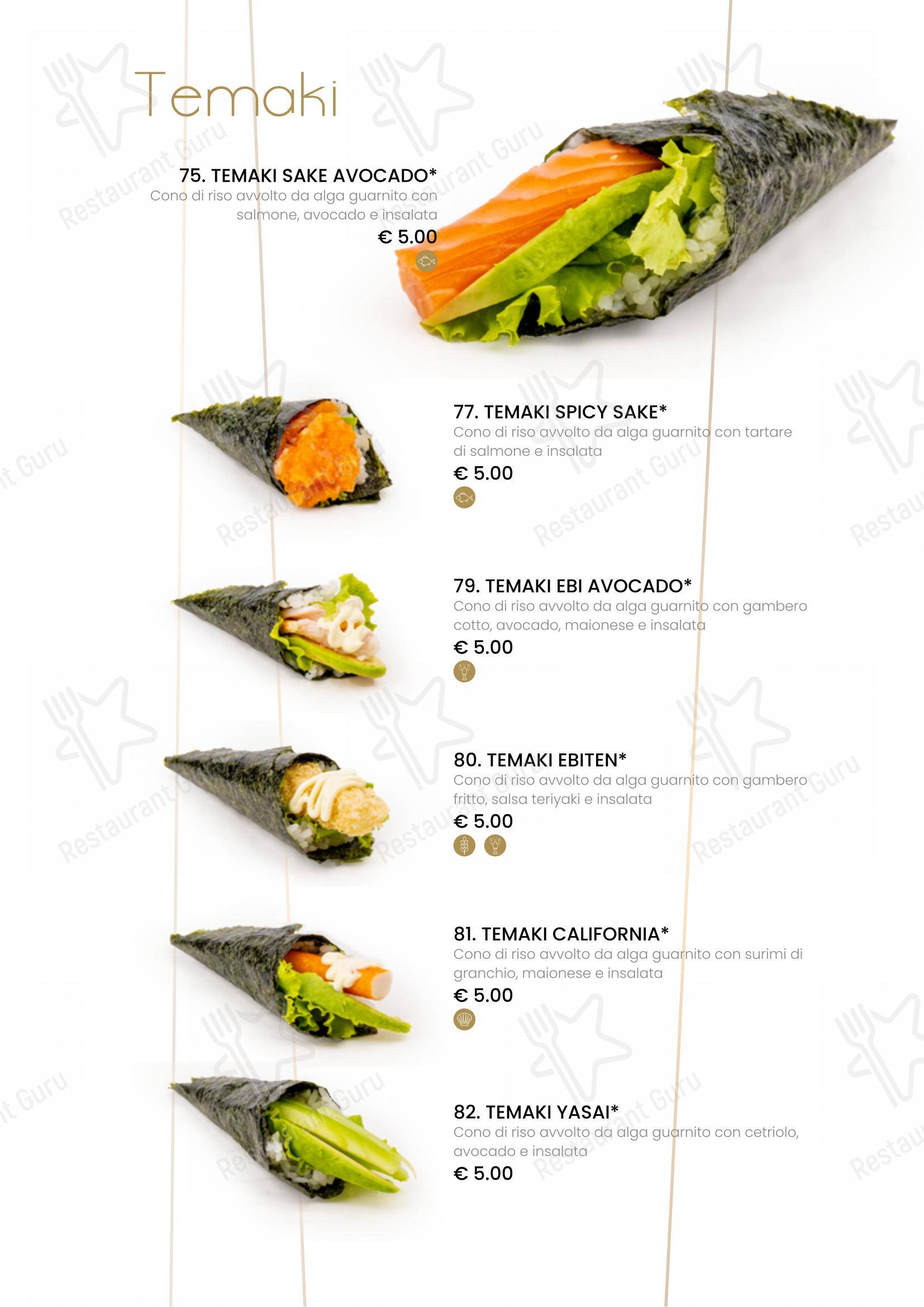 Основное меню per Ristorante Fuji Sushi ristorante