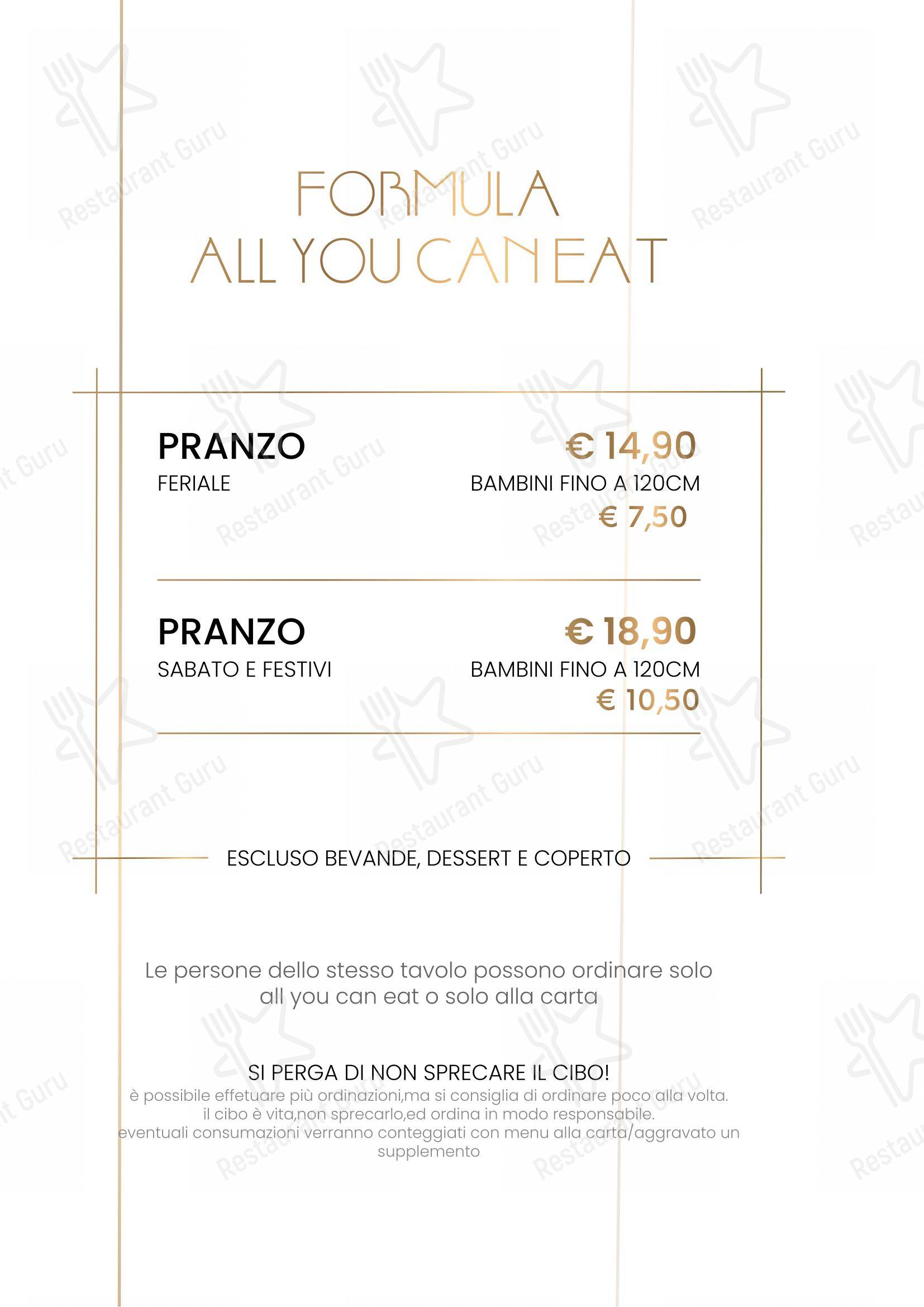 Основное меню per Ristorante Fuji Sushi ristorante