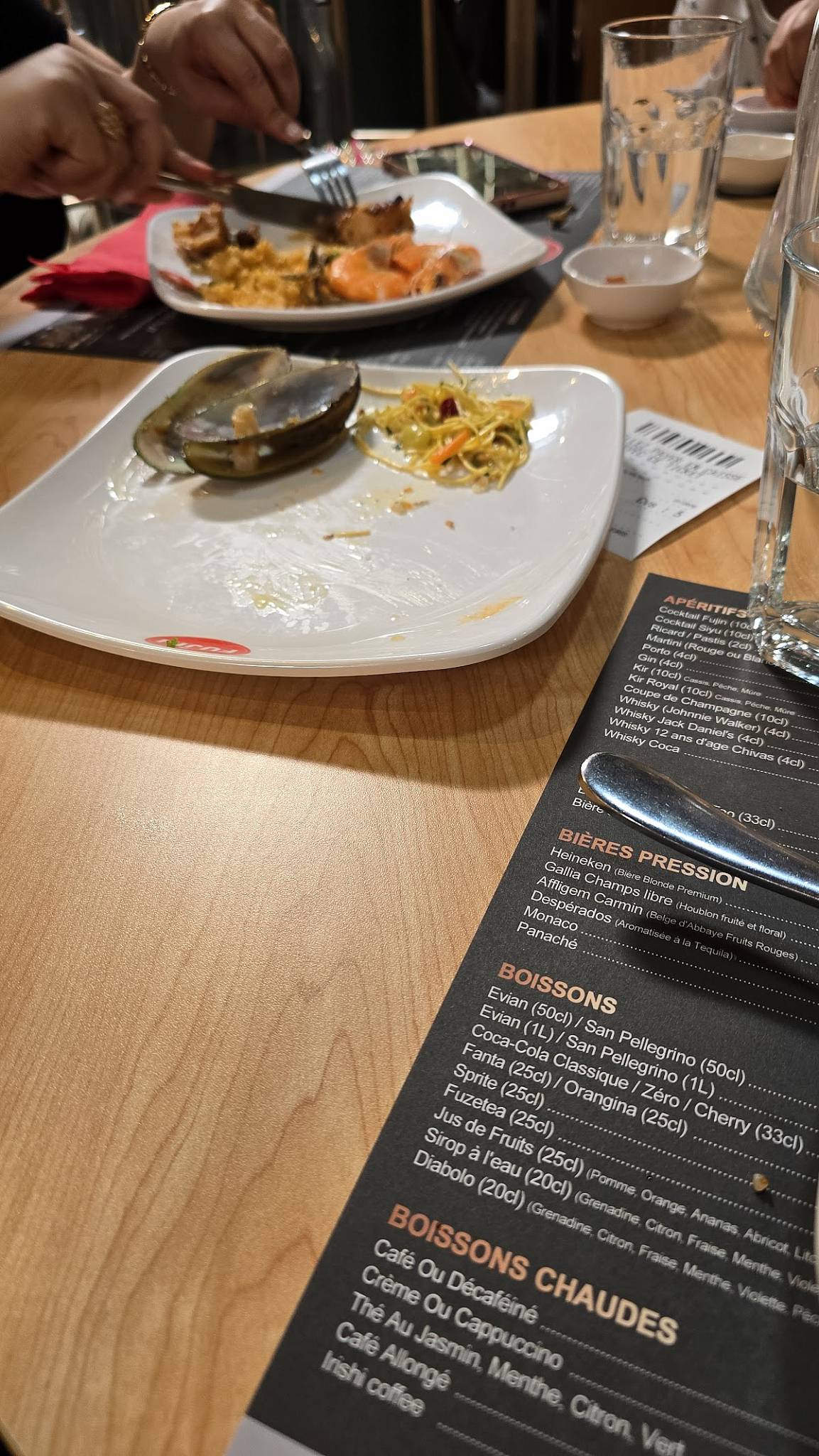 Menu de Fujin