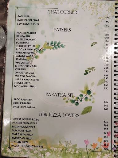 Garbo -A Pure Vegetarian Restaurant menu