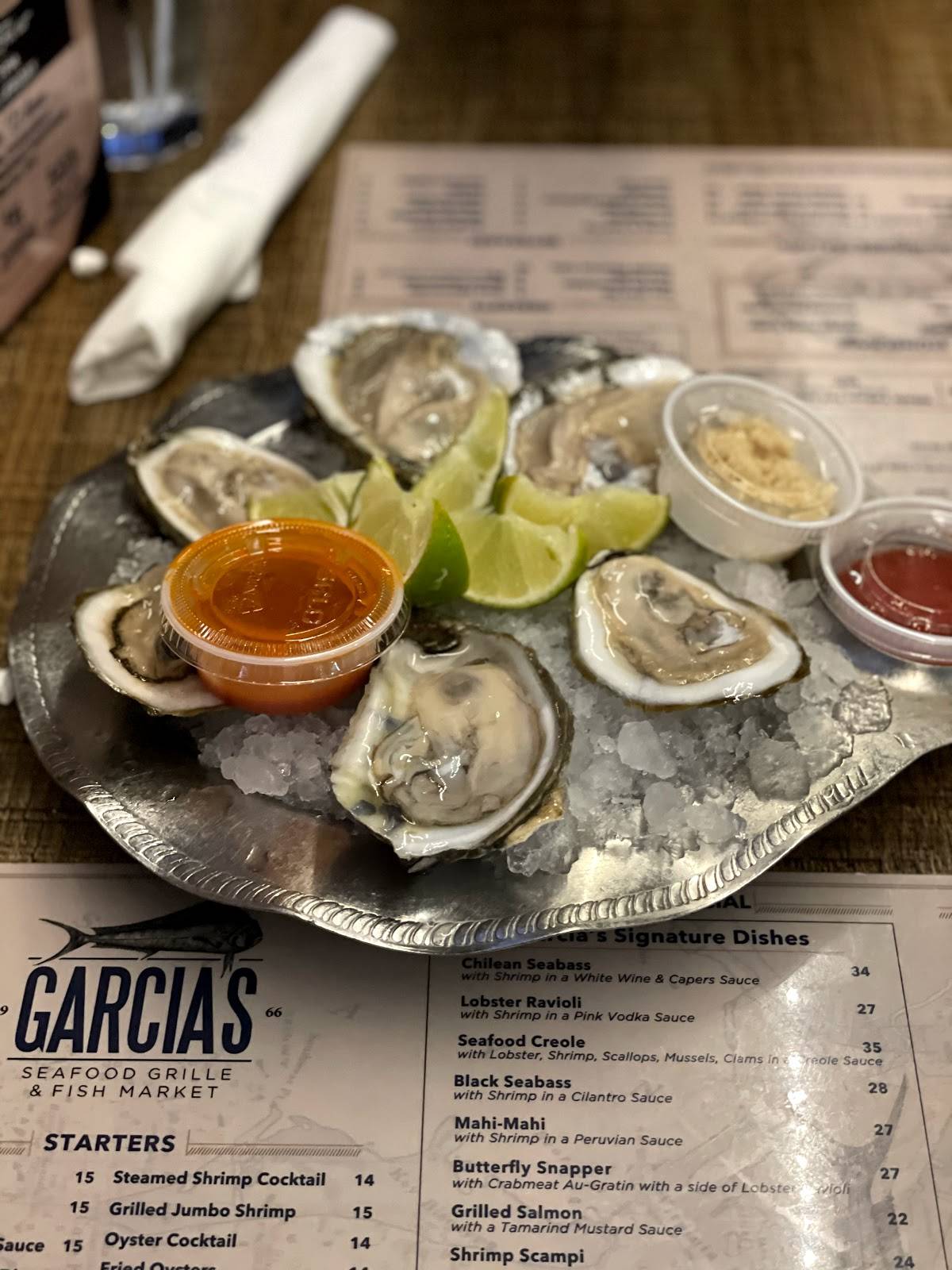 Menu at Garcia's Seafood Grille & Fish Market restaurant, Miami