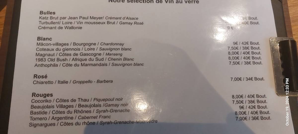 Menu de Garde Manger