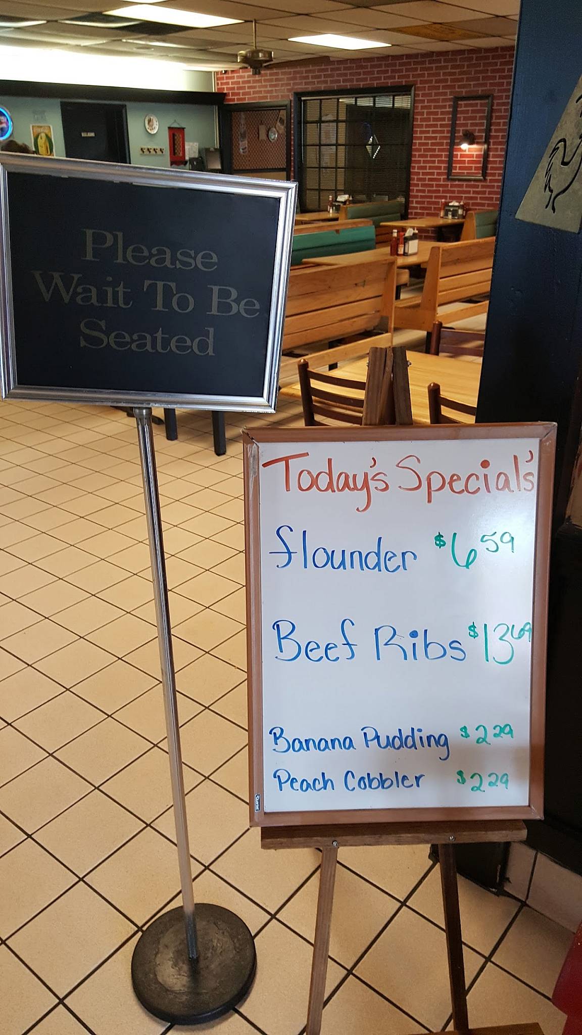 Menu at The Original Carolina Barbecue, Garner