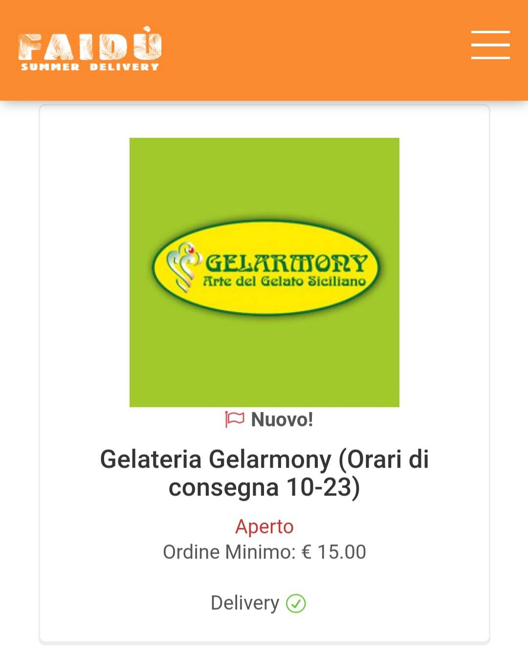 Menu di Gelarmony Santa Marinella 