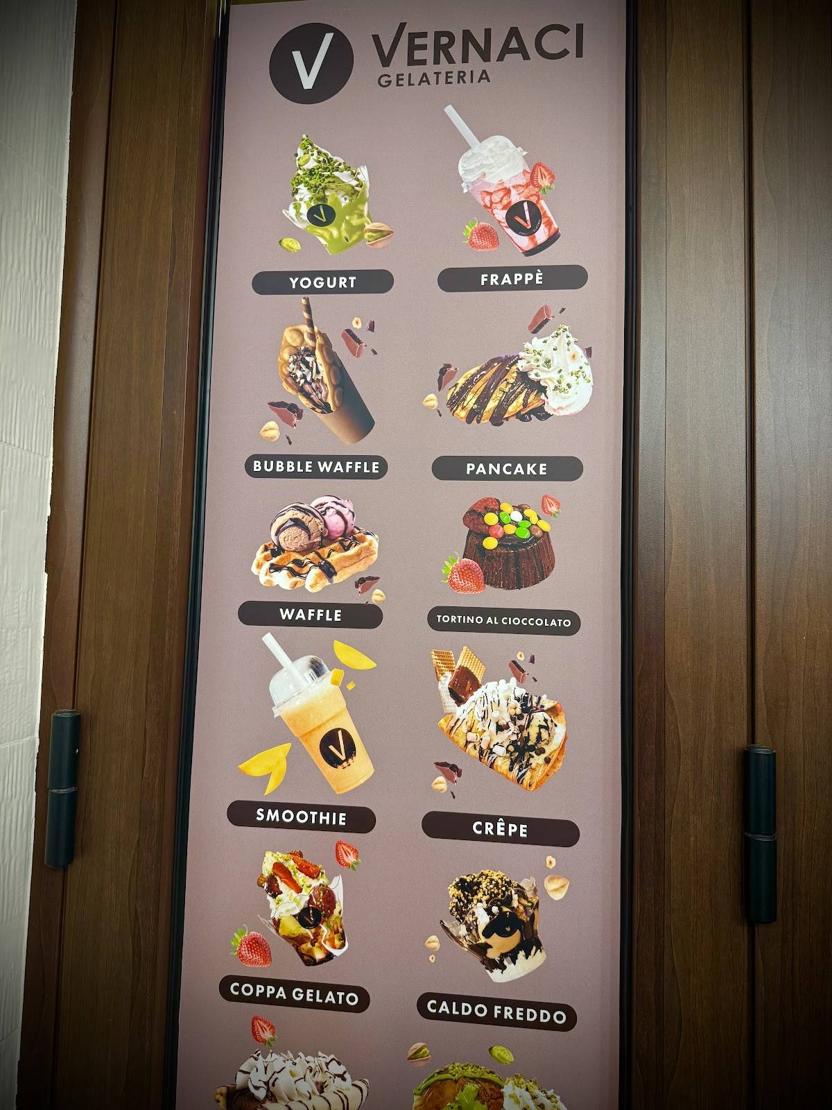Menu di Gelateria Vernaci 