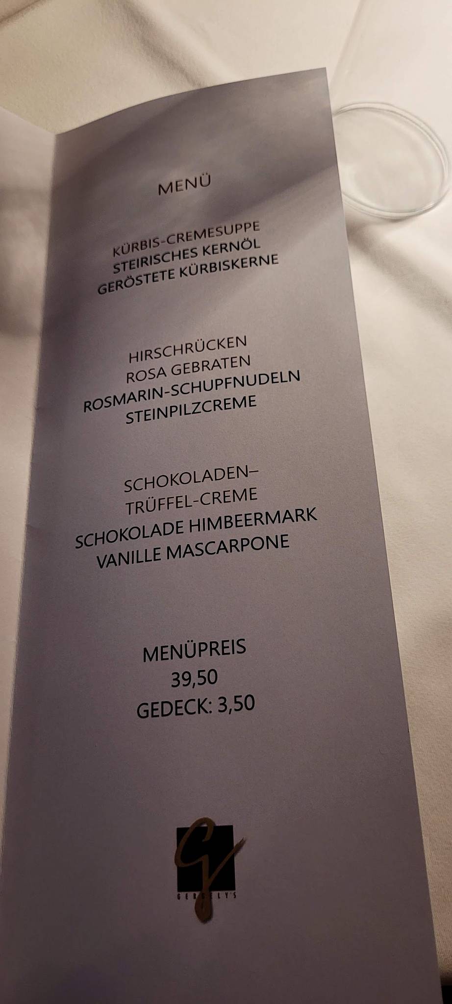 Menu de Gergely´s