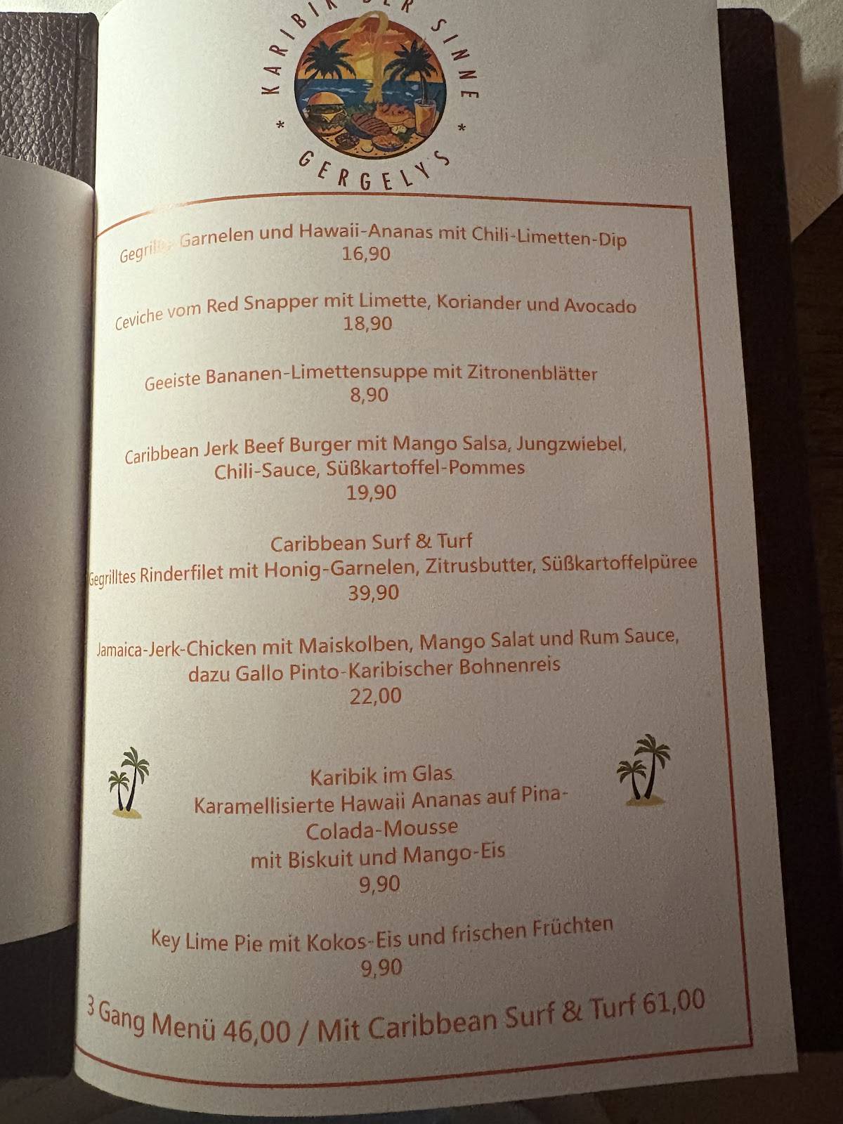 Menu de Gergely´s