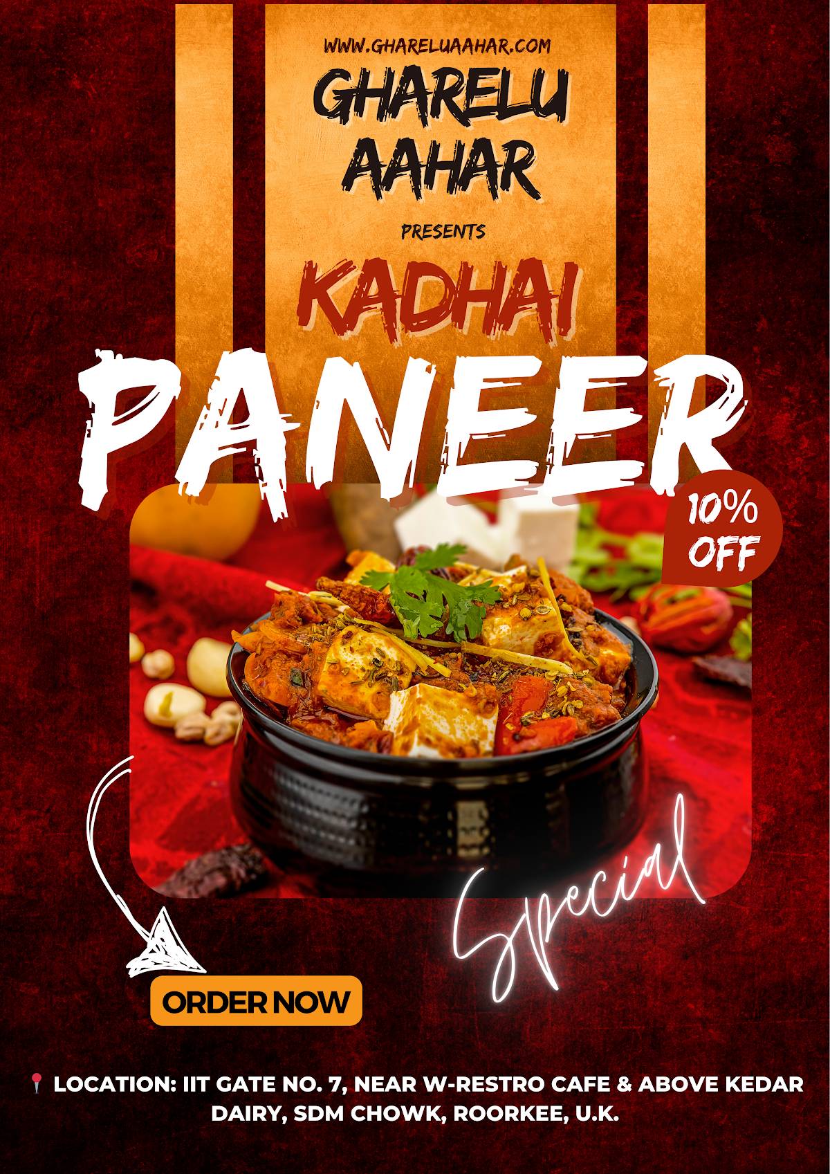 Gharelu Aahar menu