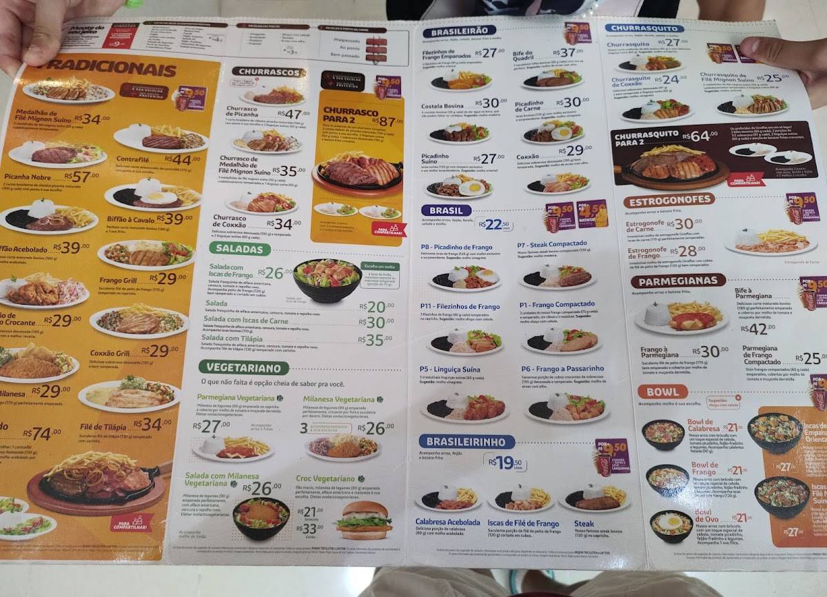 Giraffas Mangabeira Shopping cardápio