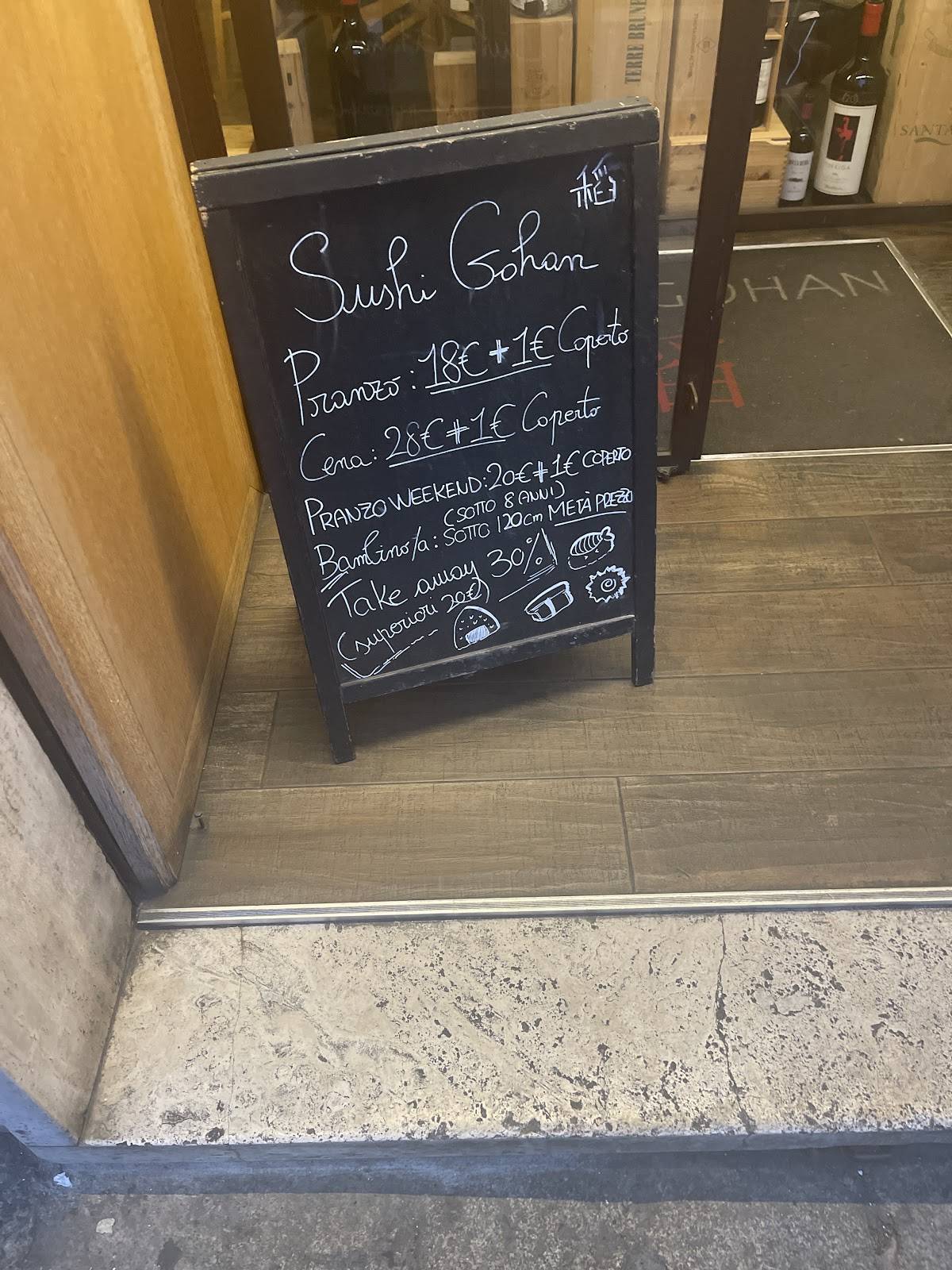 Menu di Gohan Sushi Cagliari 