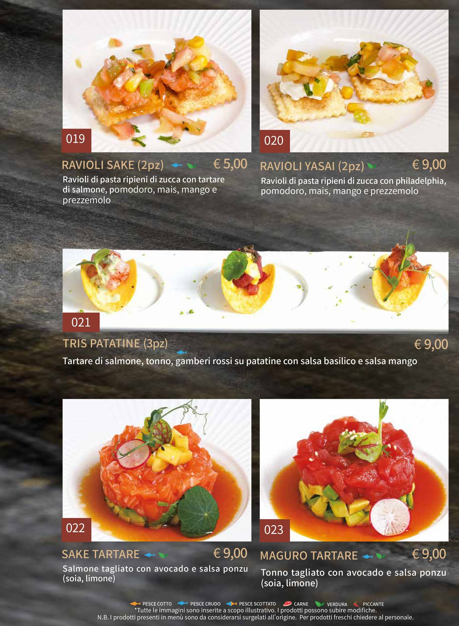 Menu di Gohan Trapani - Ristorante Giapponese 
