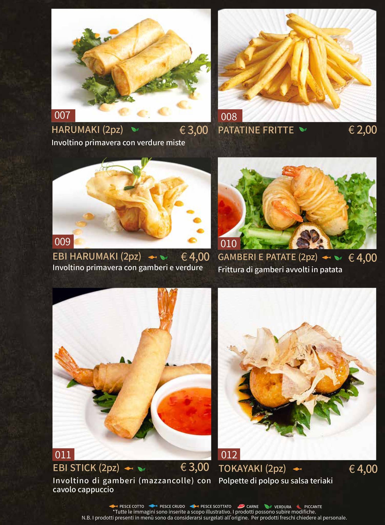 Menu di Gohan Trapani - Ristorante Giapponese 