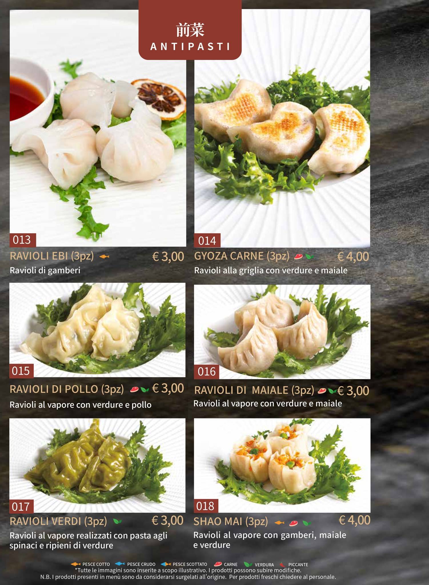 Menu di Gohan Trapani - Ristorante Giapponese 