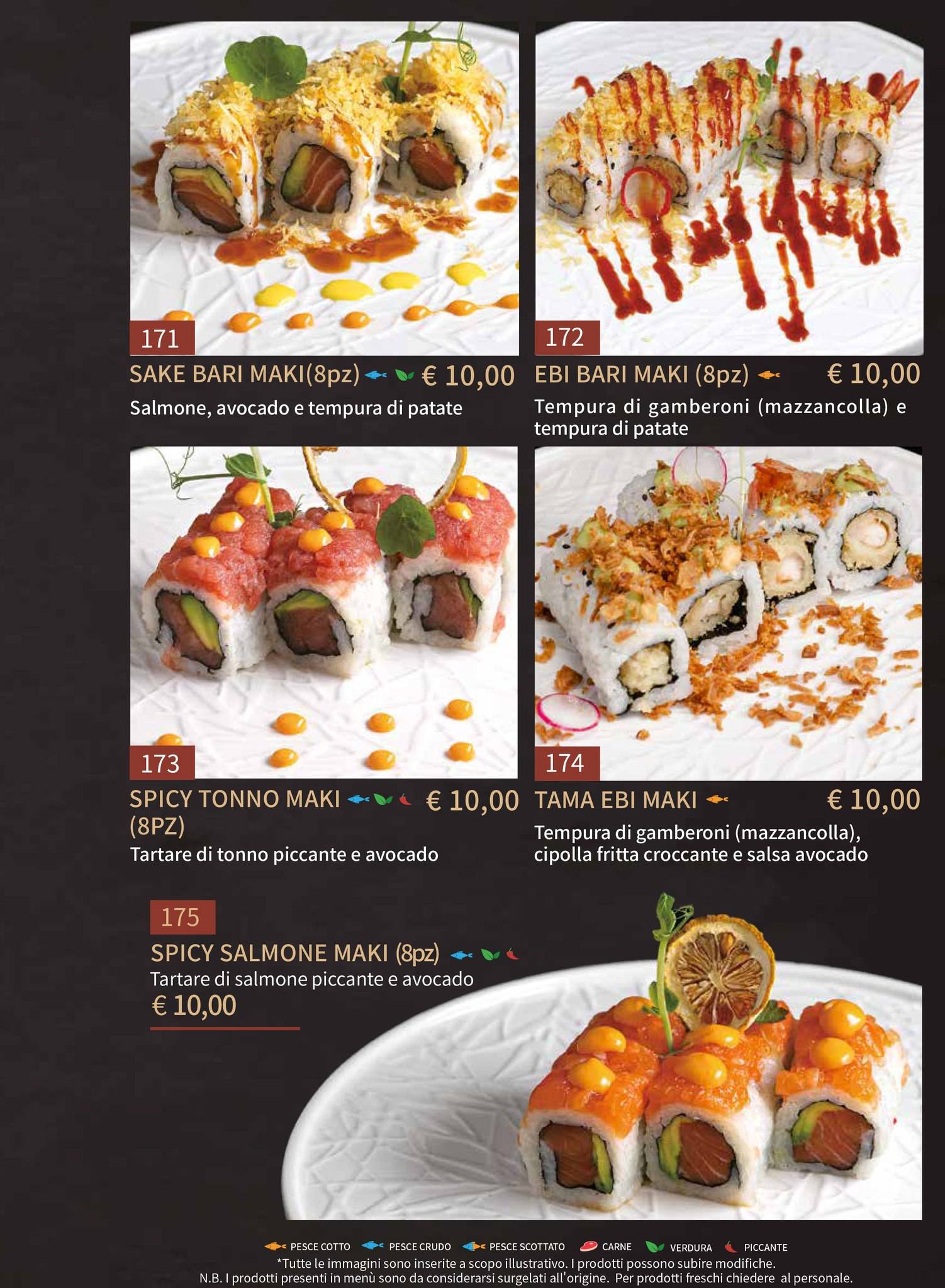 Menu di Gohan Trapani - Ristorante Giapponese 
