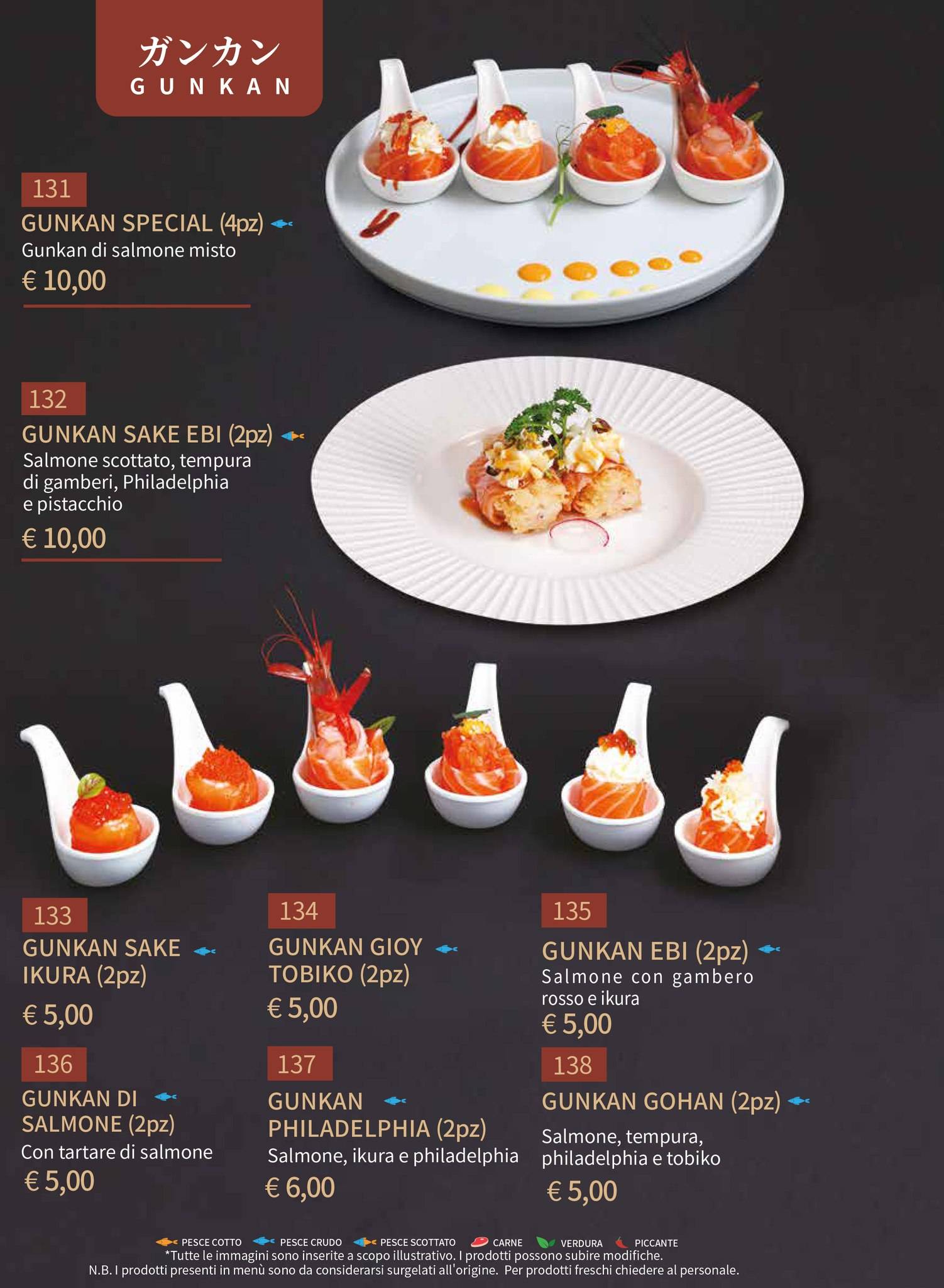 Menu di Gohan Trapani - Ristorante Giapponese 