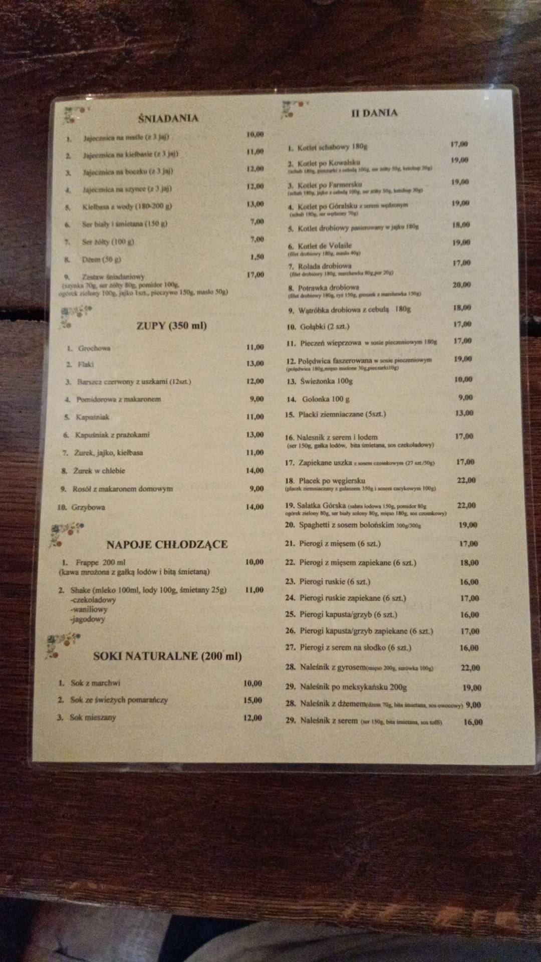 Menu at Górski Grill Bar 24 h, Kotlin, Poznańska 46c